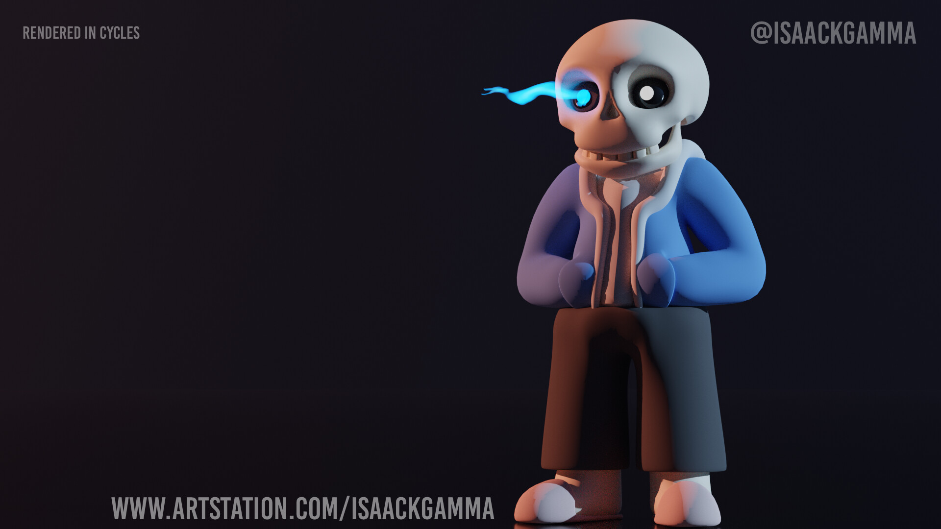 Artstation Sans Like From Undertale Blender Mostly Isaack