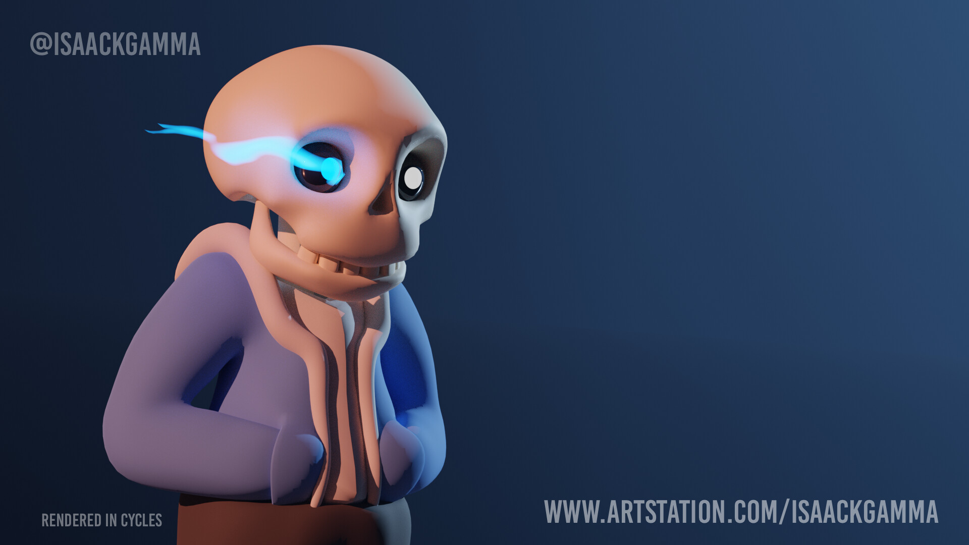 Artstation Sans Like From Undertale Blender Mostly Isaack