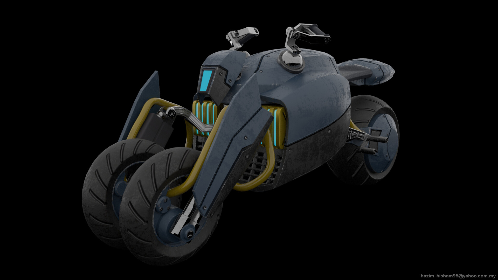 artstation death stranding electric bike hazim hisham