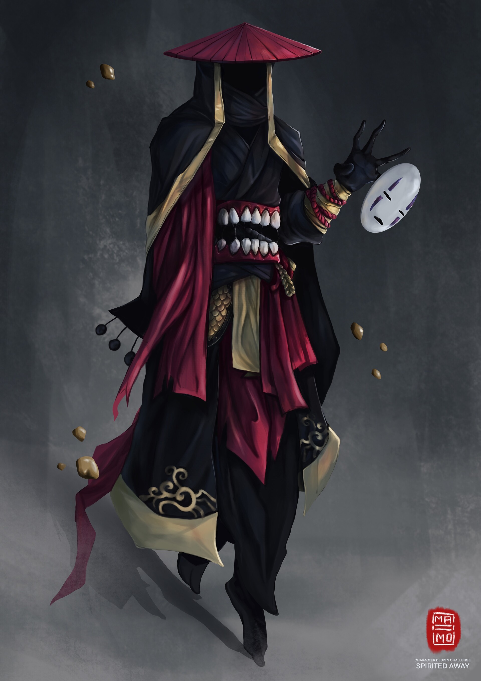 ART OF MAIIMOU - No Face - Spirited Away, image size:1920x2716
