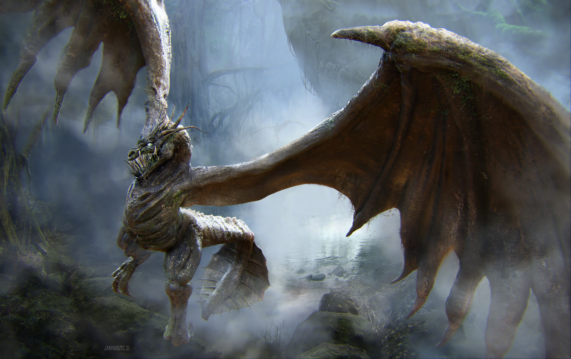 ArtStation - swamp dragon