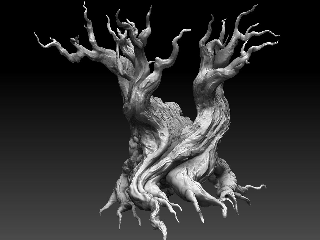 Creepy tree sculpt