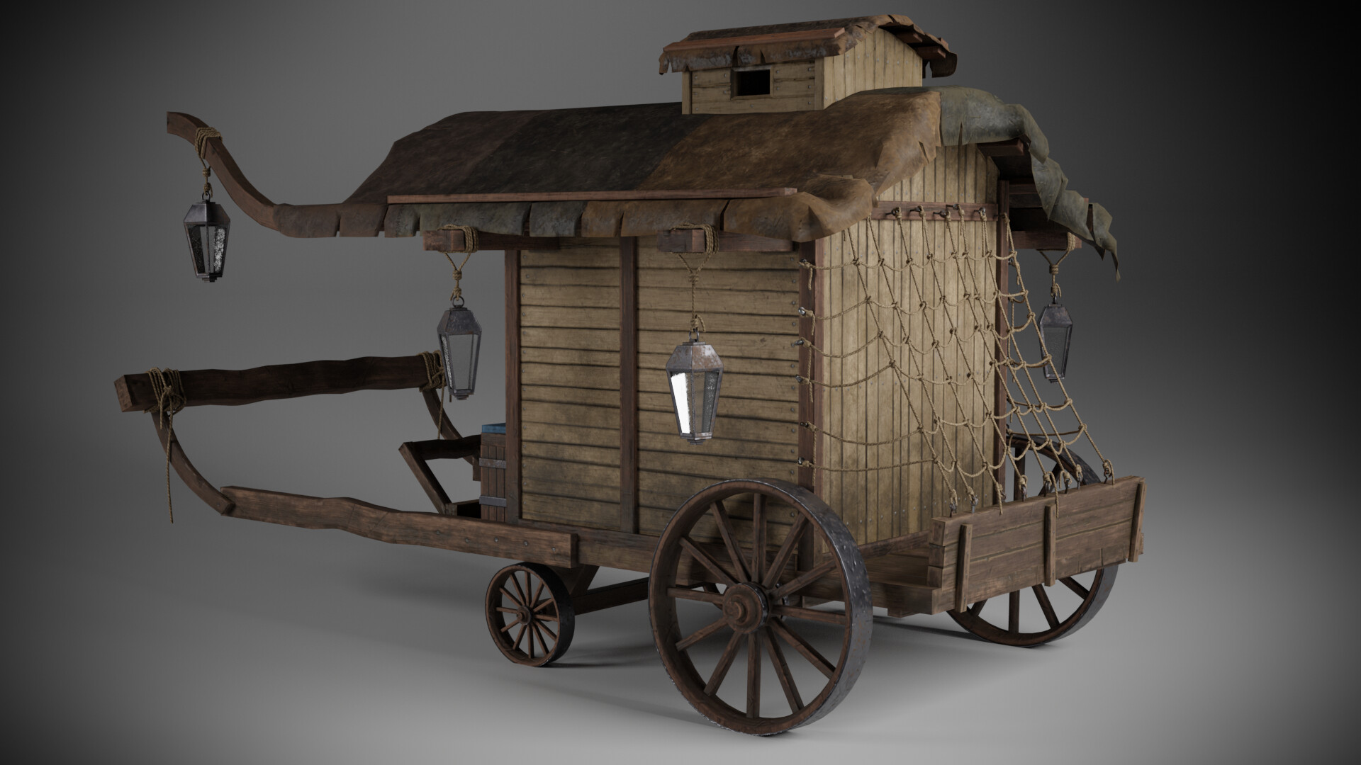 photo Medieval Carriage House medieval wagon andrey ermoshin