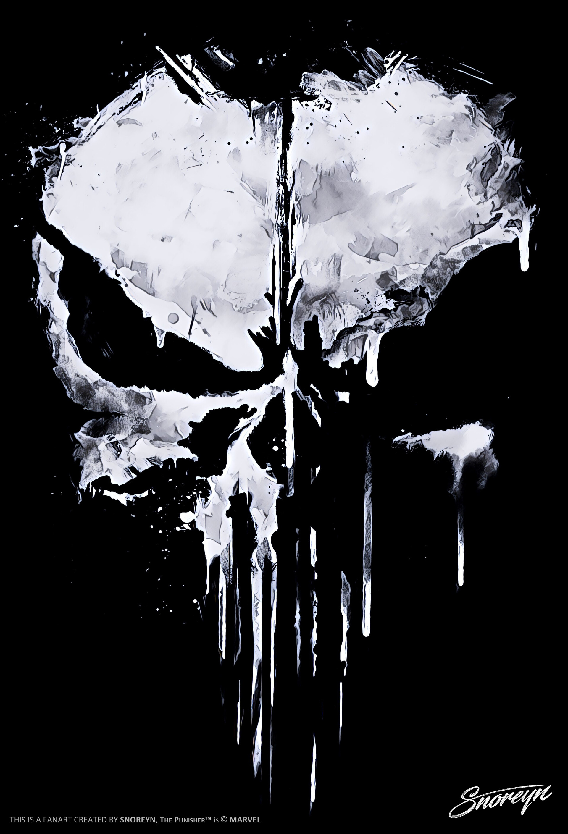 Artstation The Punisher Skull