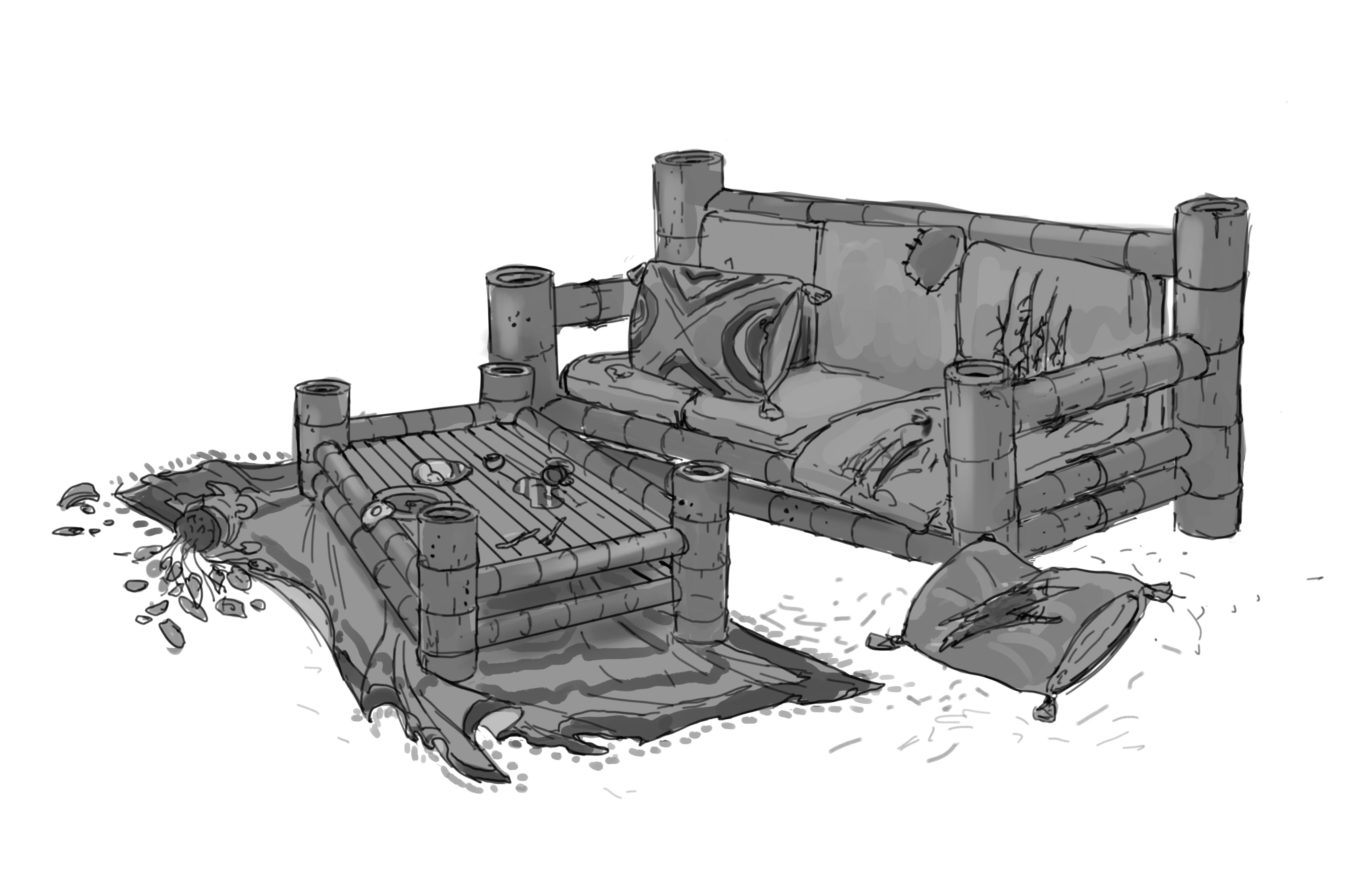 Pablo Rivera Visual Development Red Riding Hood Crime Scene How to draw a crime scene. pablo rivera