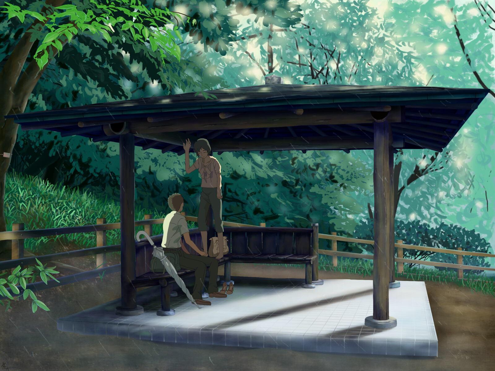 Kotonoha No Niwa The Garden Of Words Joshua Andrei Rivera - Kotonoha no Niwa (The Garden of Words) - Fan Art