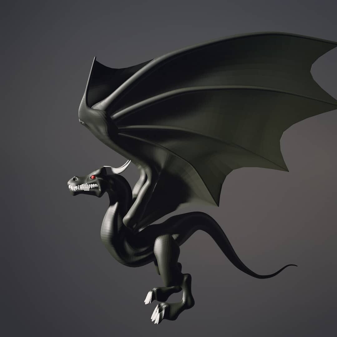 Lego sale black dragon