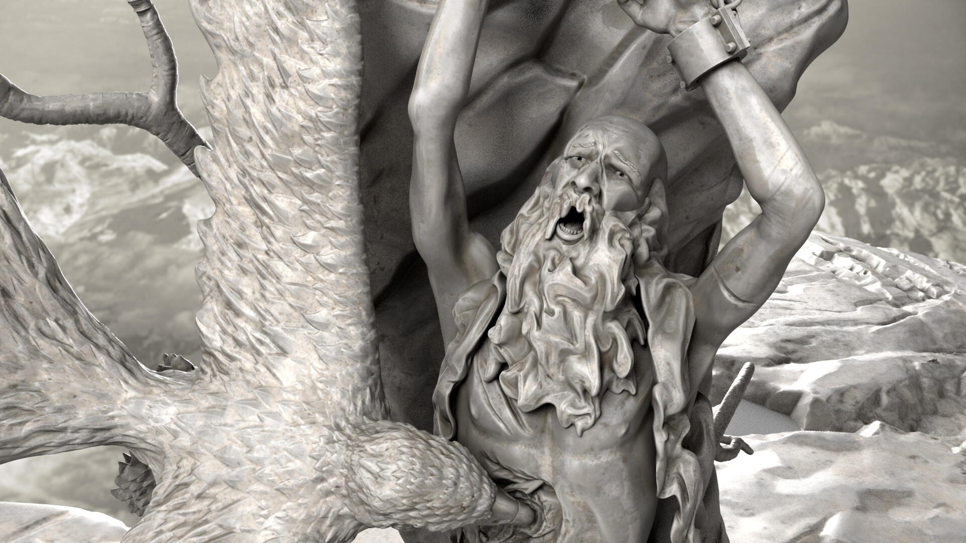 pix Prometheus God Of War the punishment of prometheus djino gameiro