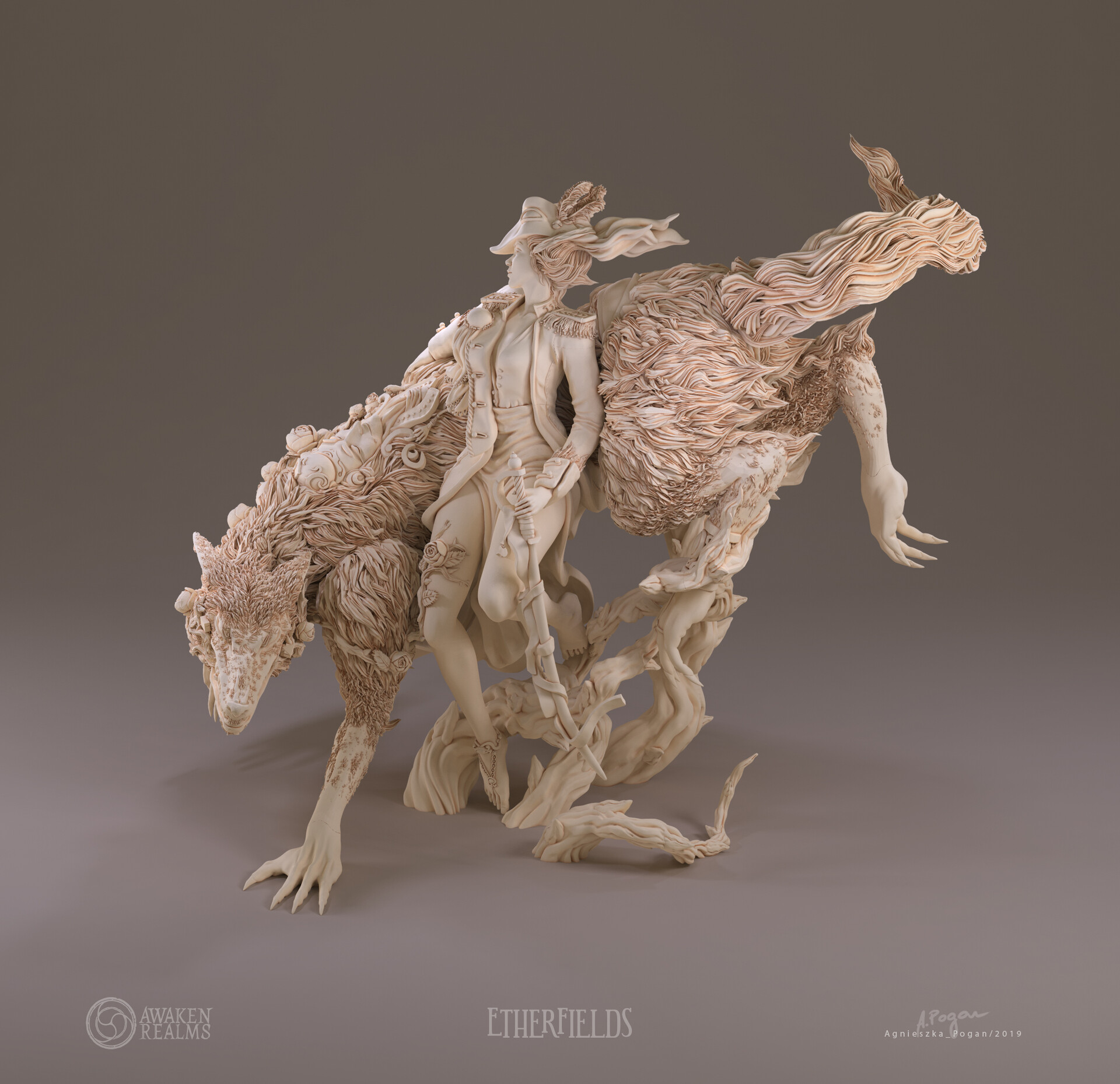Artstation She Wolf Etherfields Agnieszka Pogan
