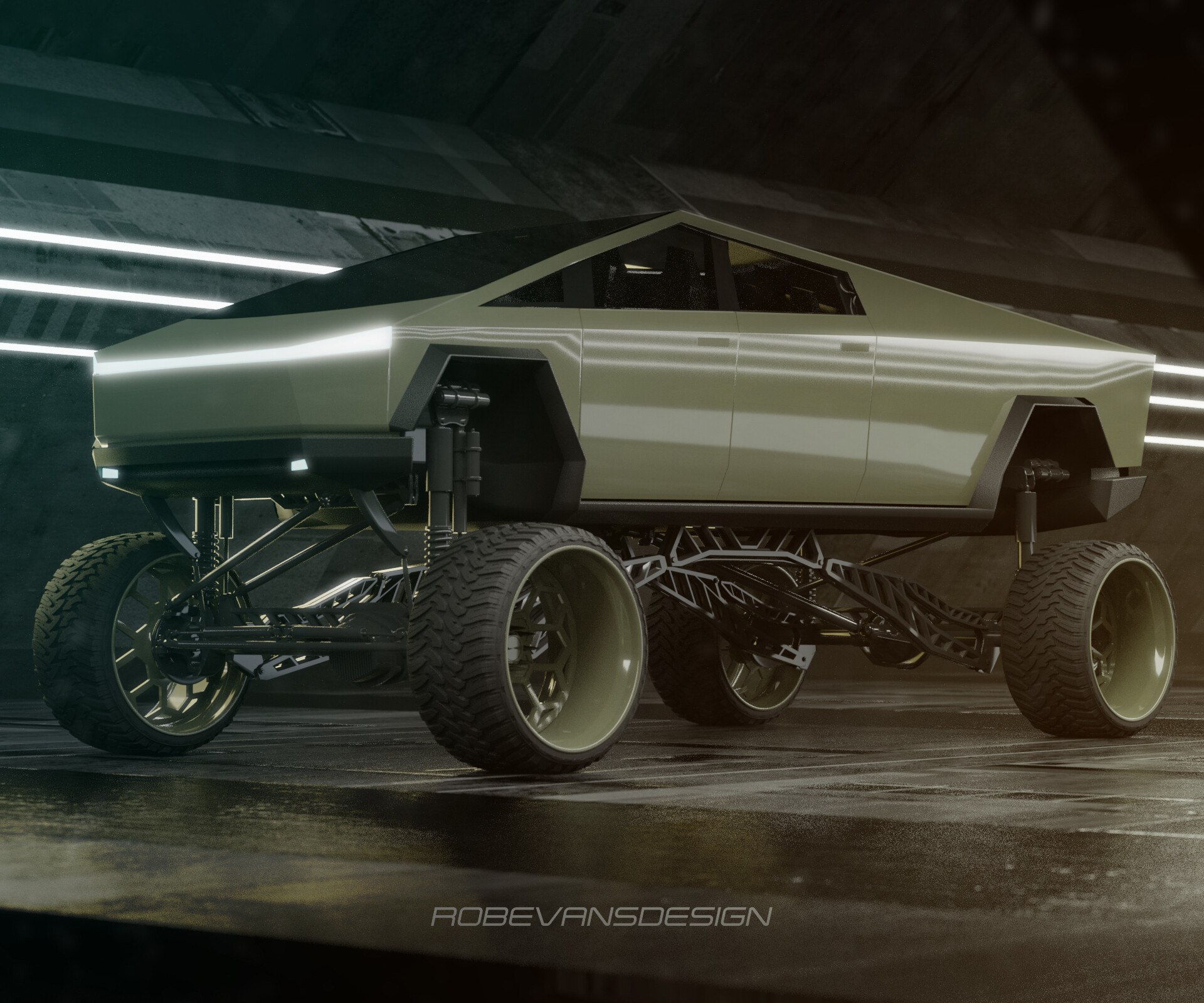 ArtStation - Cybertruck lifted