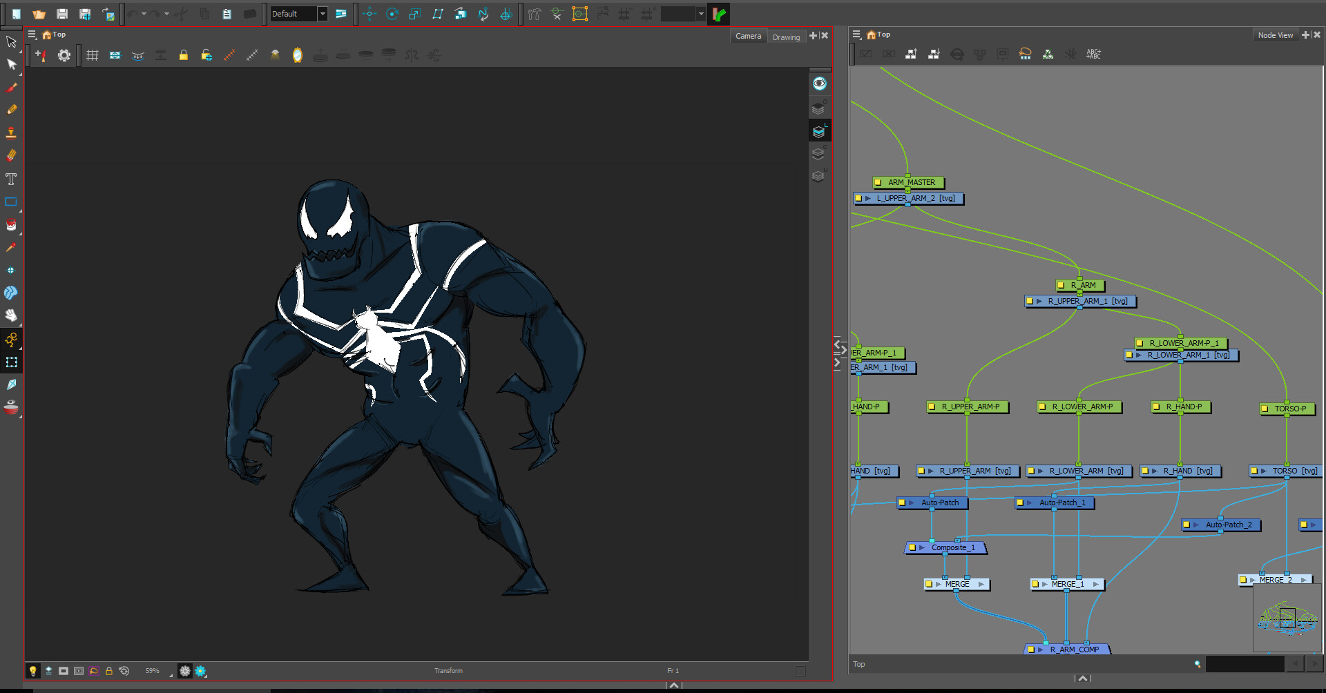 Artstation Venom Idle Animation Justine Olivares