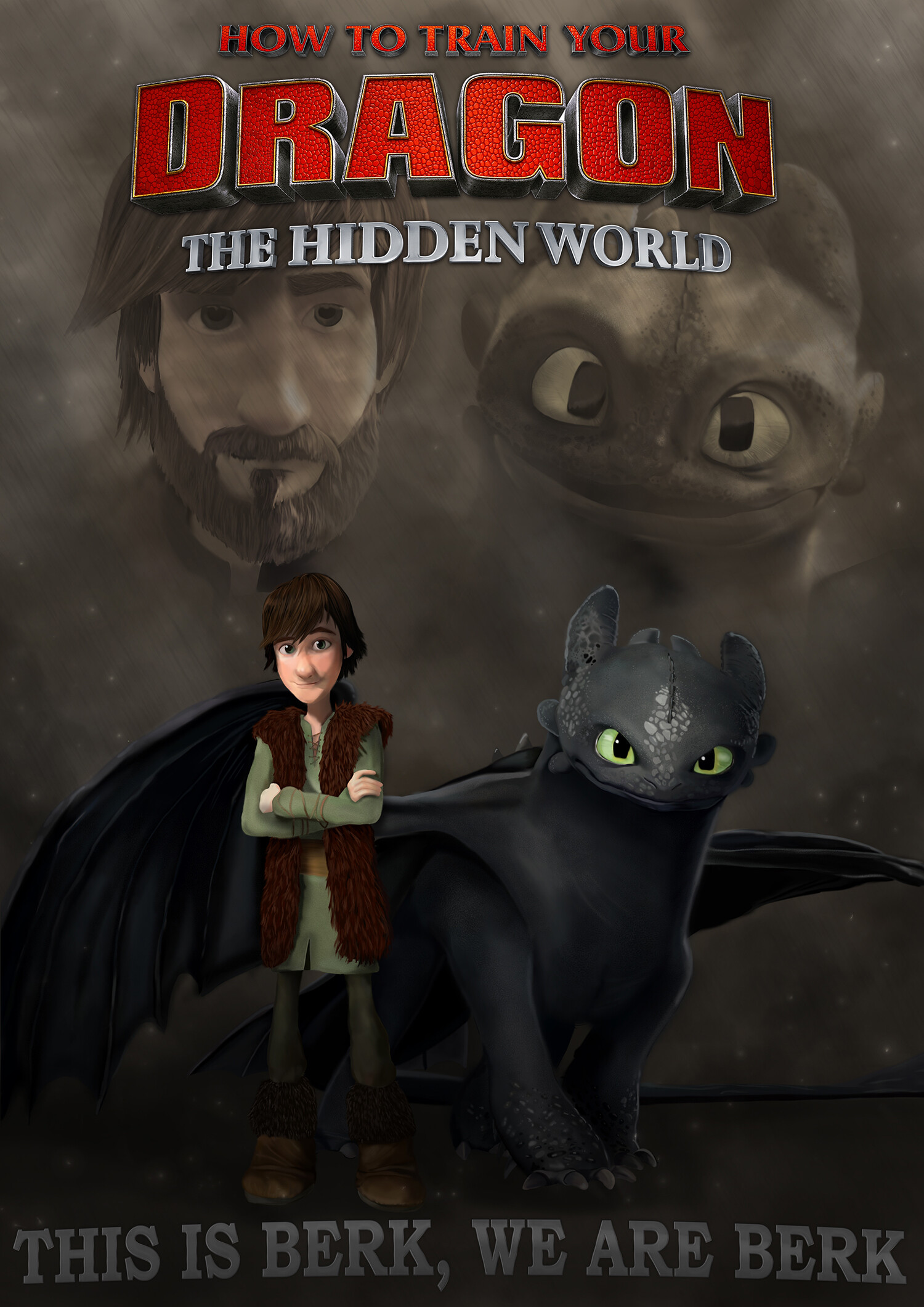 Artstation How To Train Your Dragon Poster Sophie Davenport