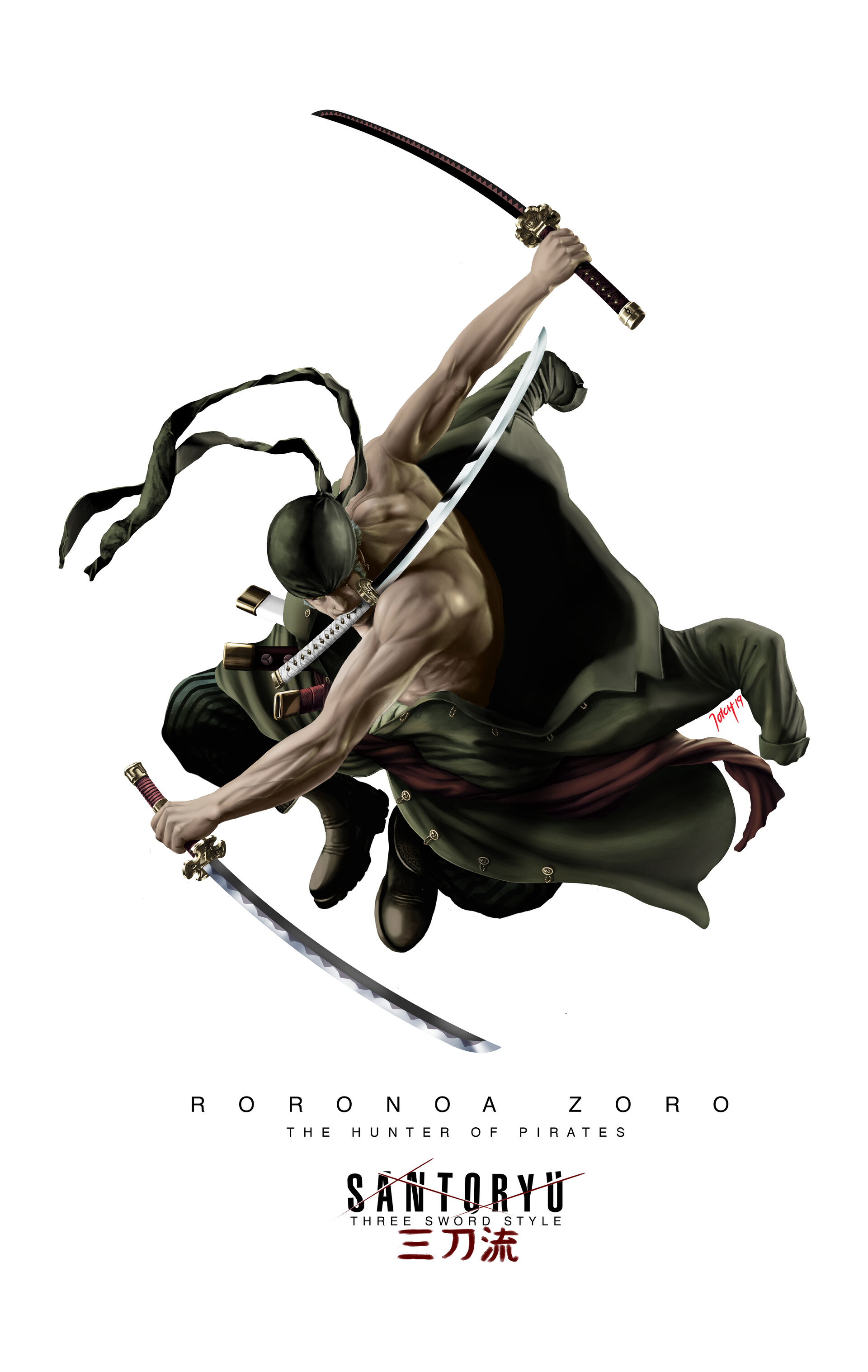 Johnatan Correa - Roronoa Zoro One piece fan art