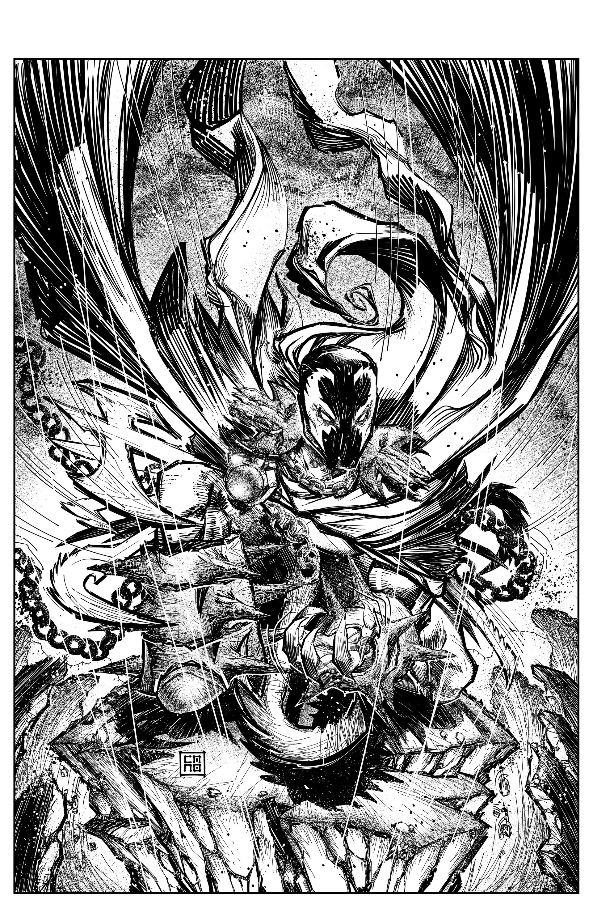 Artstation Spawn Comic Art Canocron