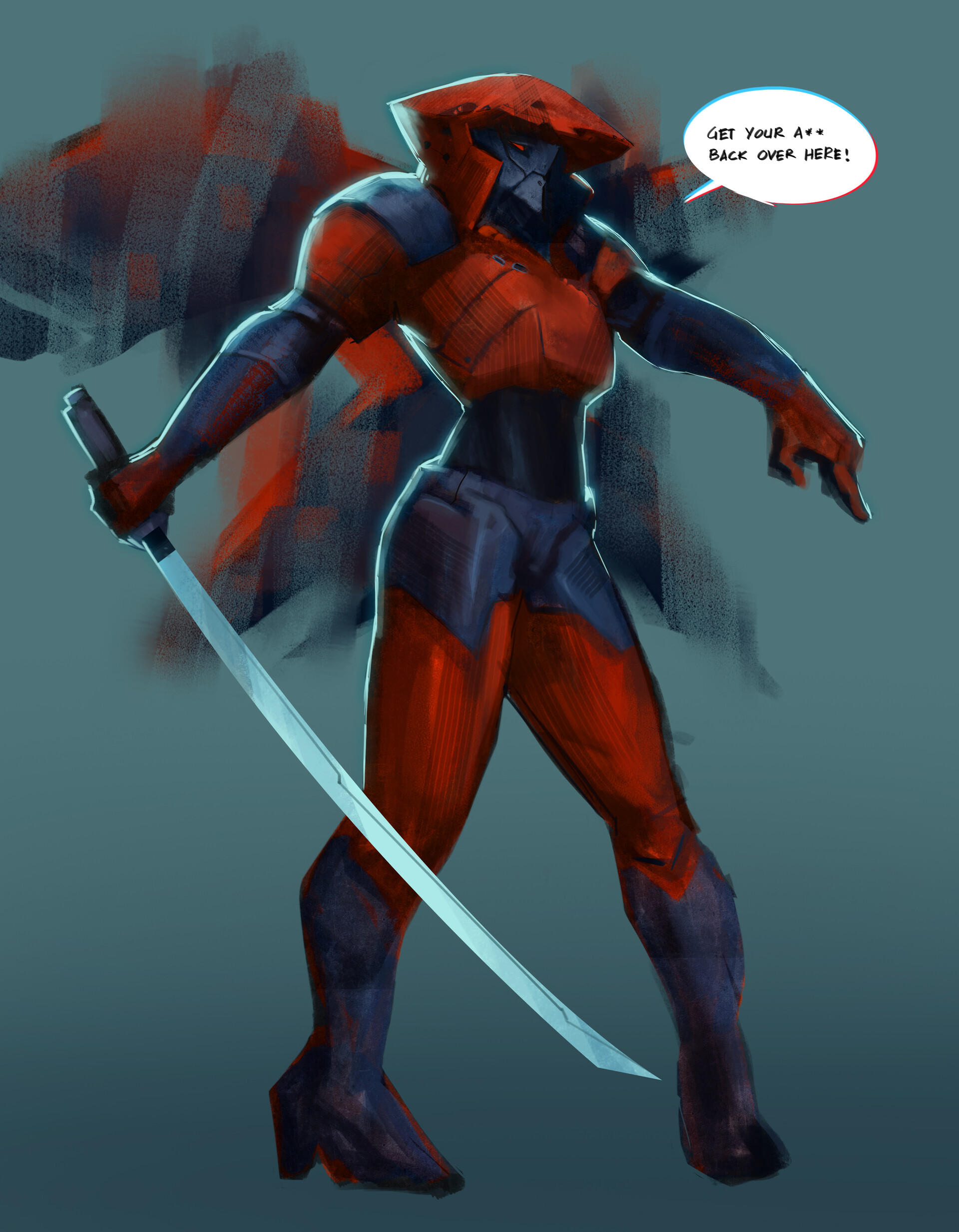 ArtStation - Angry Samurai