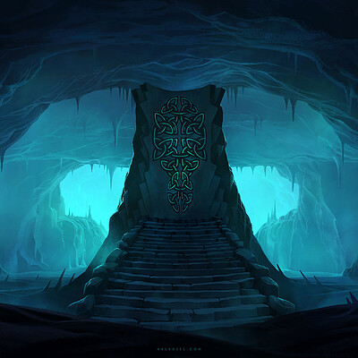 Nele diel runes in the ice cave