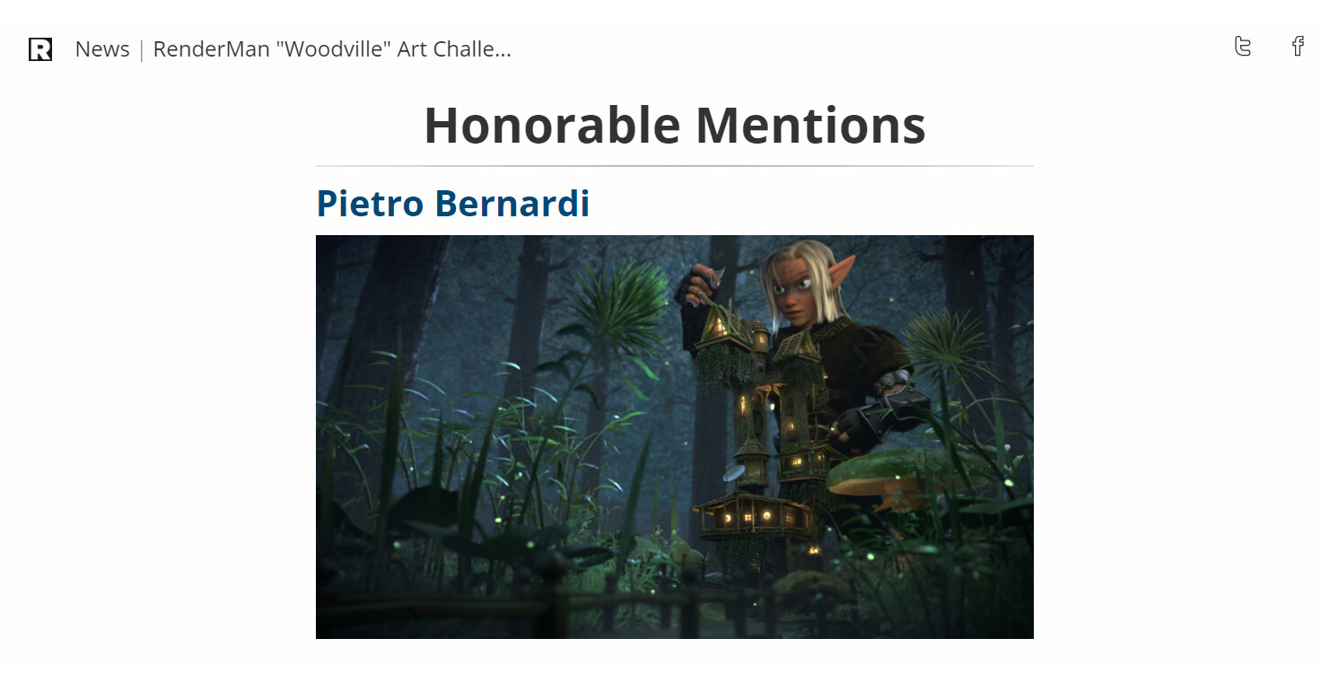 Honorable Mention by Pixar
