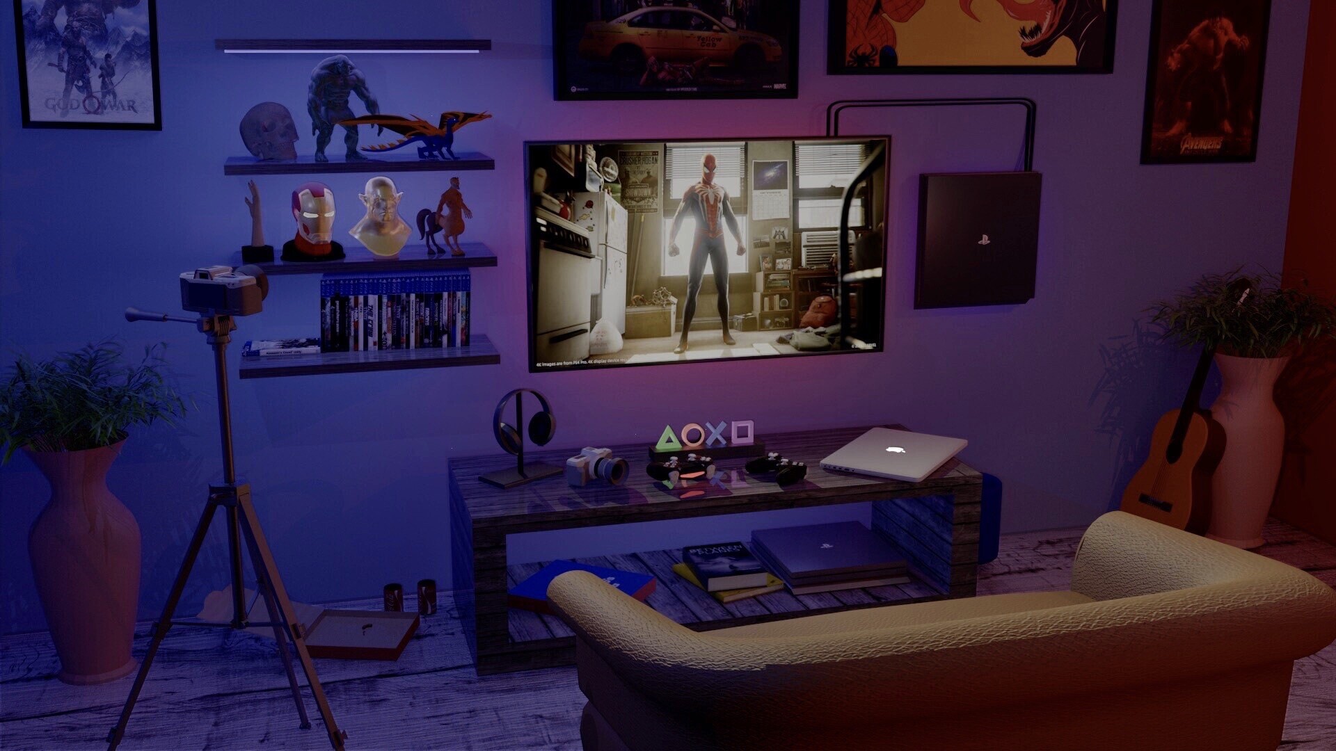 ArtStation "Gaming room setup"