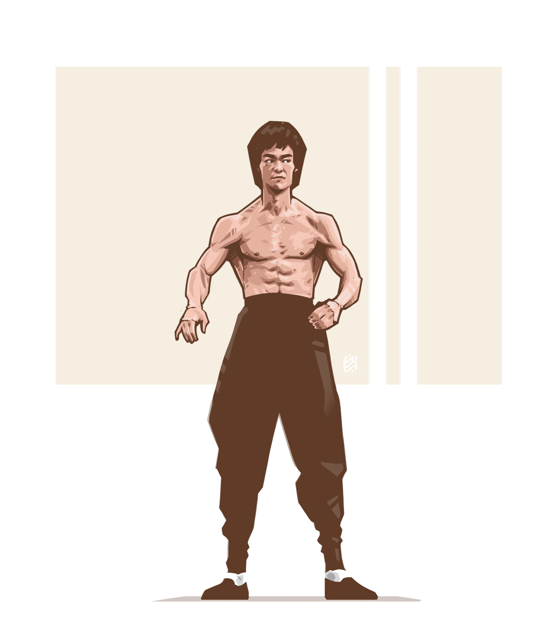 ArtStation - Bruce Lee Speed Draw