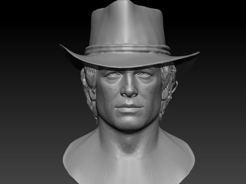 Artstation Arthur Morgan Red Dead Redemption 2 Bust Sculpt