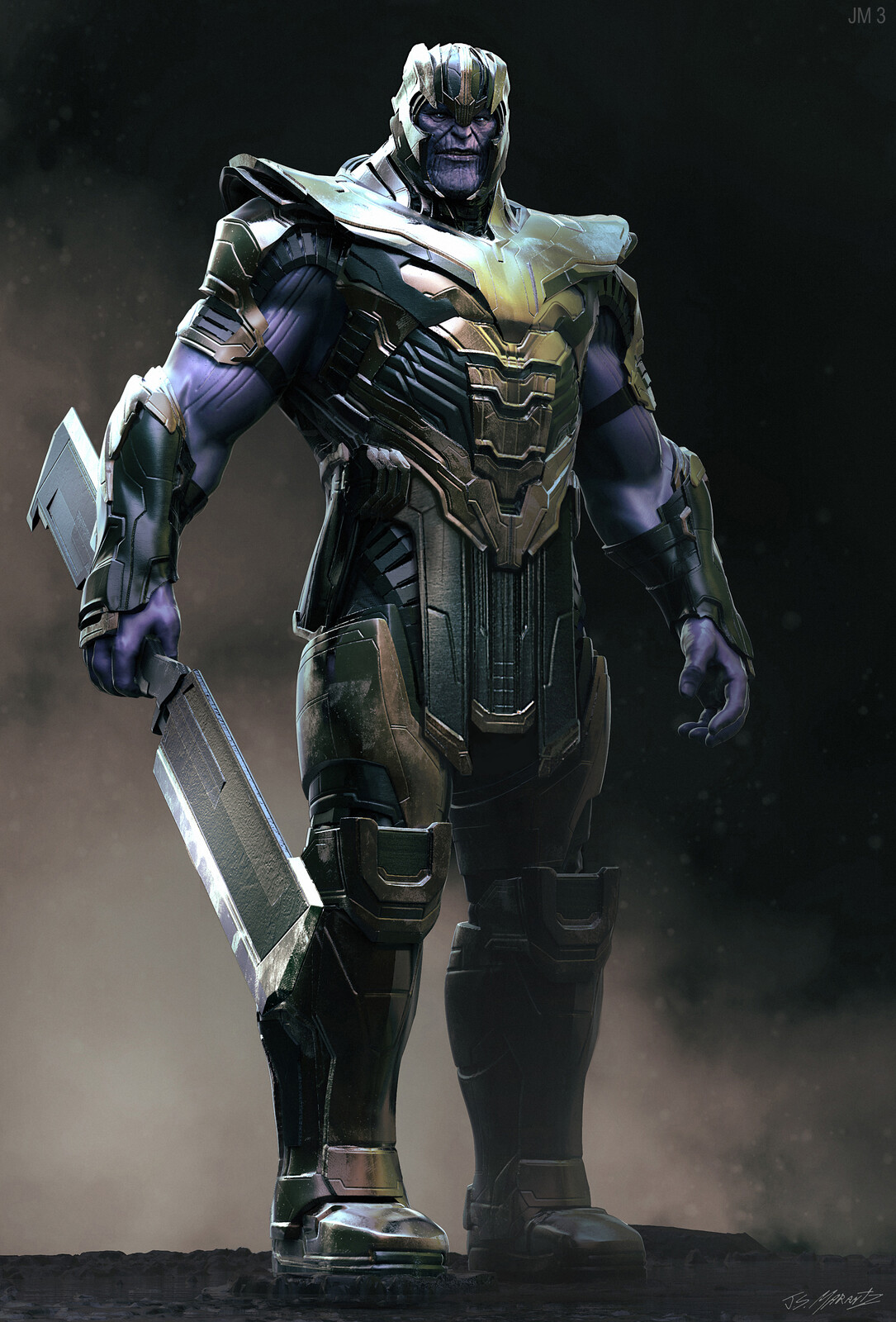Avengers Endgame Warrior Thanos Design