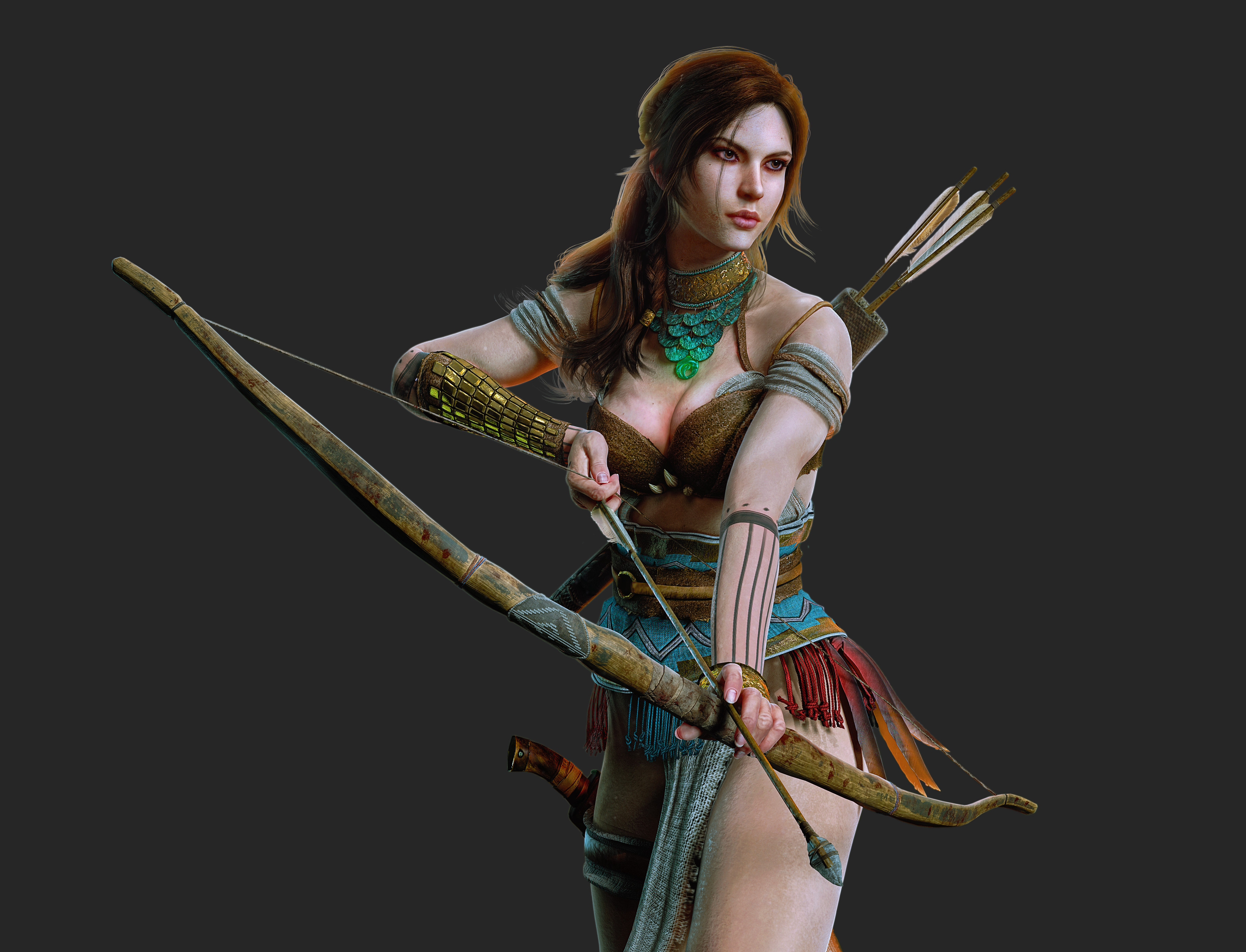 Artstation Shadow Of The Tomb Raider Lara Croft Tribal Outfit Fan Art Konrad Majewski