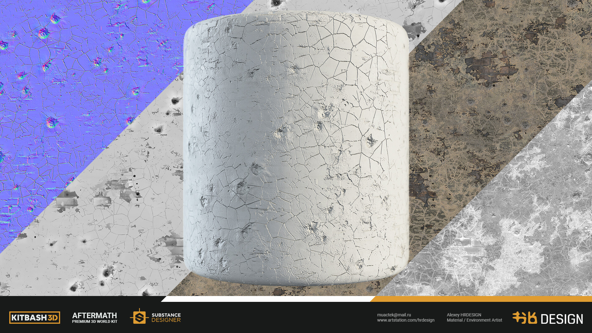 Alexey HRDesign - KITBASH3D - Aftermath KIT Materials