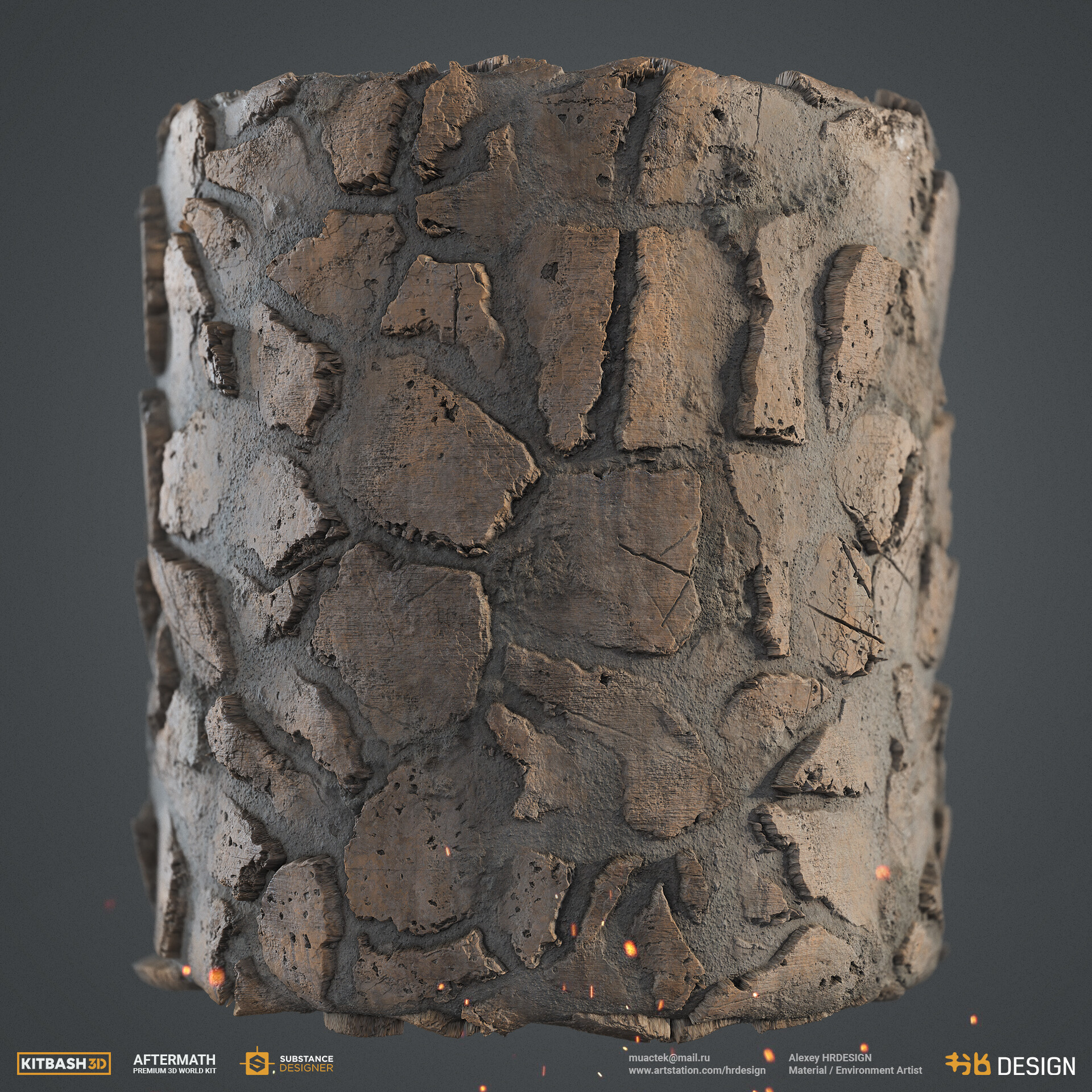 Alexey HRDesign - KITBASH3D - Aftermath KIT Materials