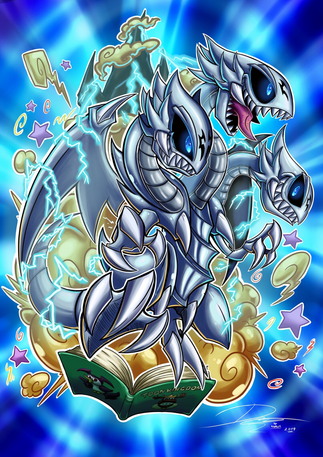 yugioh blue eyes toon dragon plush