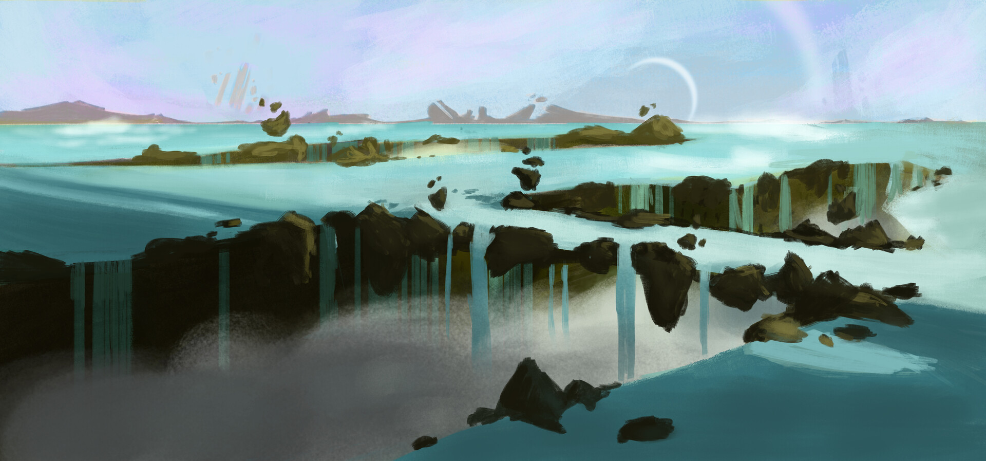 Artstation Water Planet Concept Mood Delphine Crty Check out aprilsilverwolf's art on deviantart. water planet concept mood delphine crty