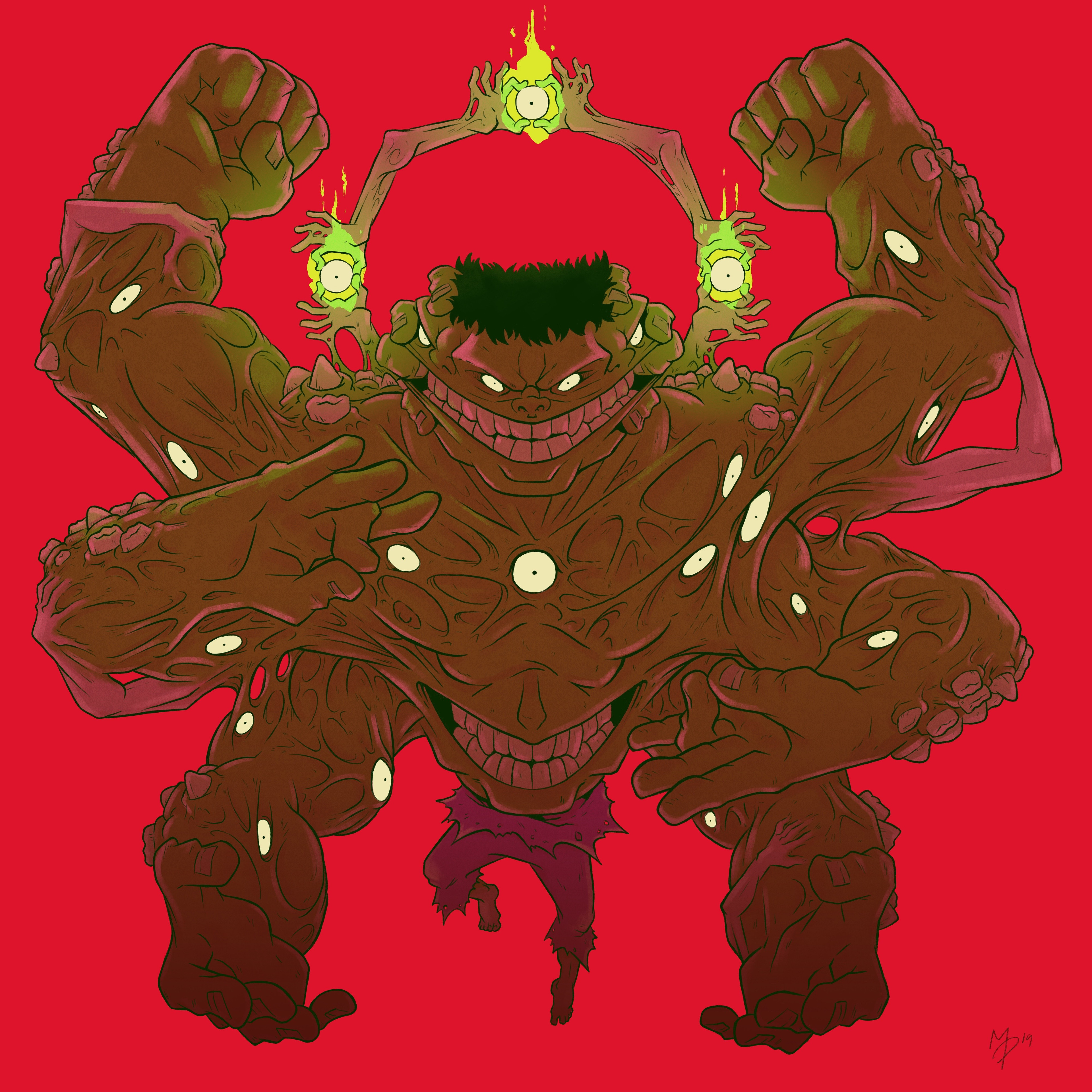 Artstation Immortal Hulk Fanart Mark Penman