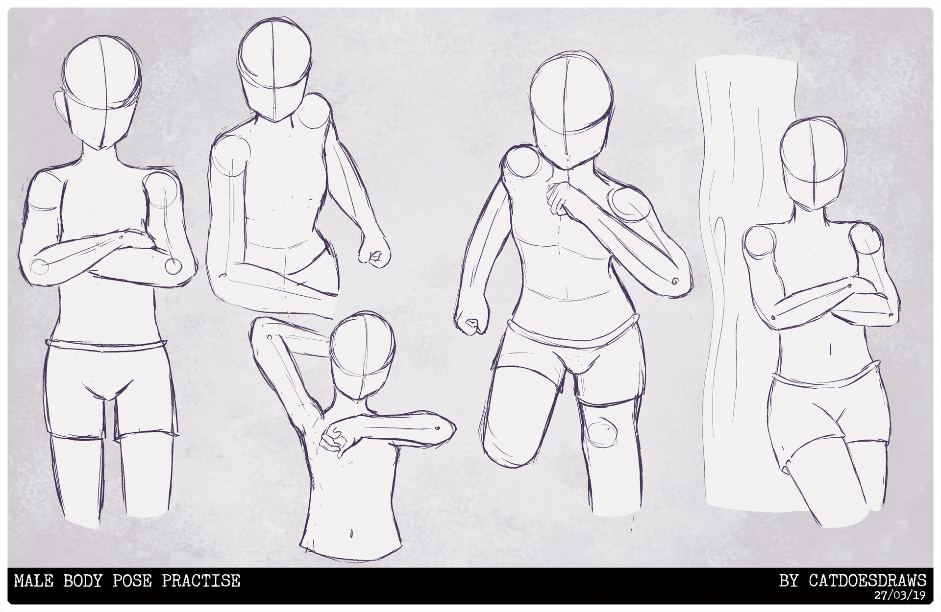 How to Draw a MALE STANDING POSE (Version 1) - Draw it, Too!