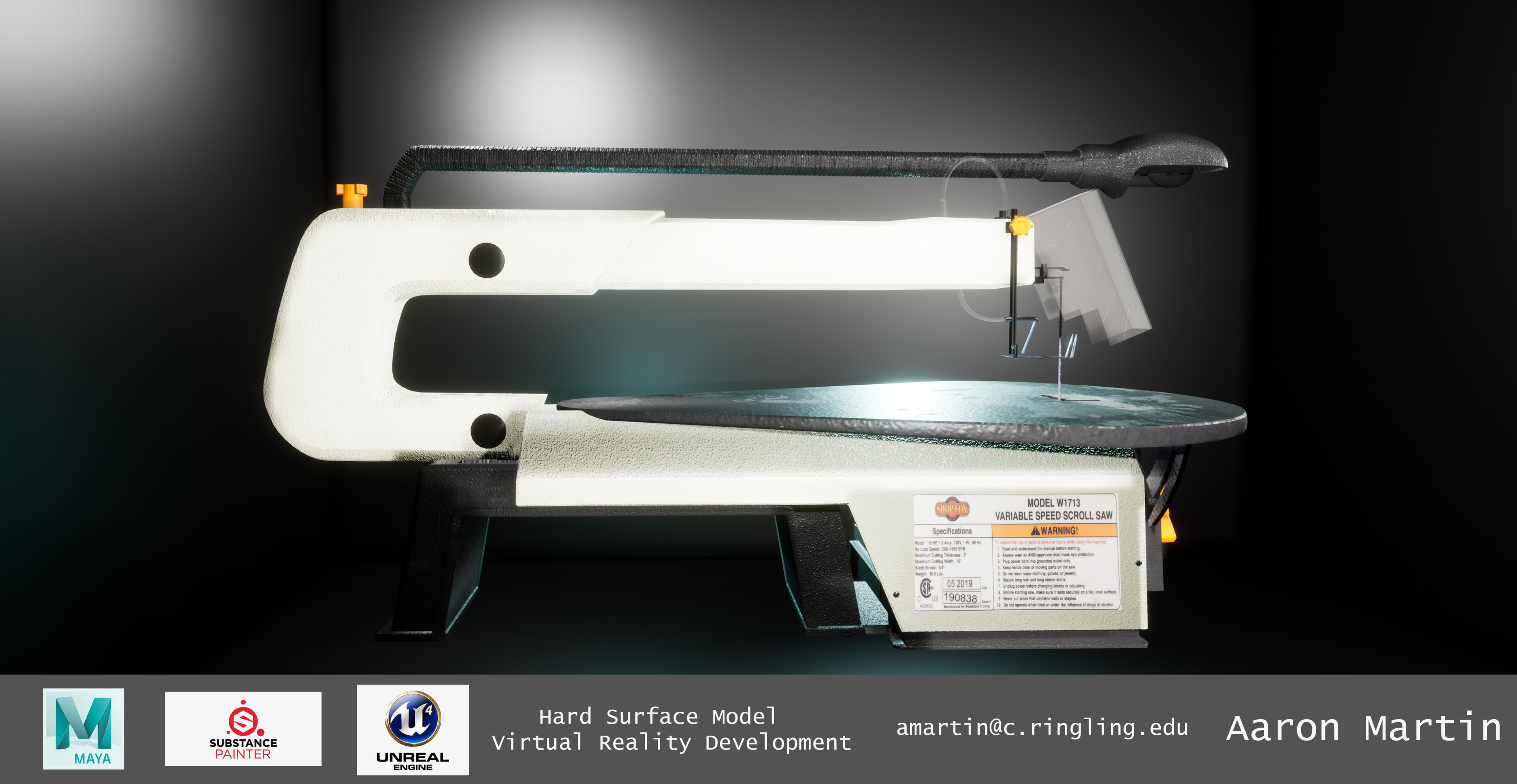 Artstation Wood Shop Scroll Saw Virtual Reality Experience