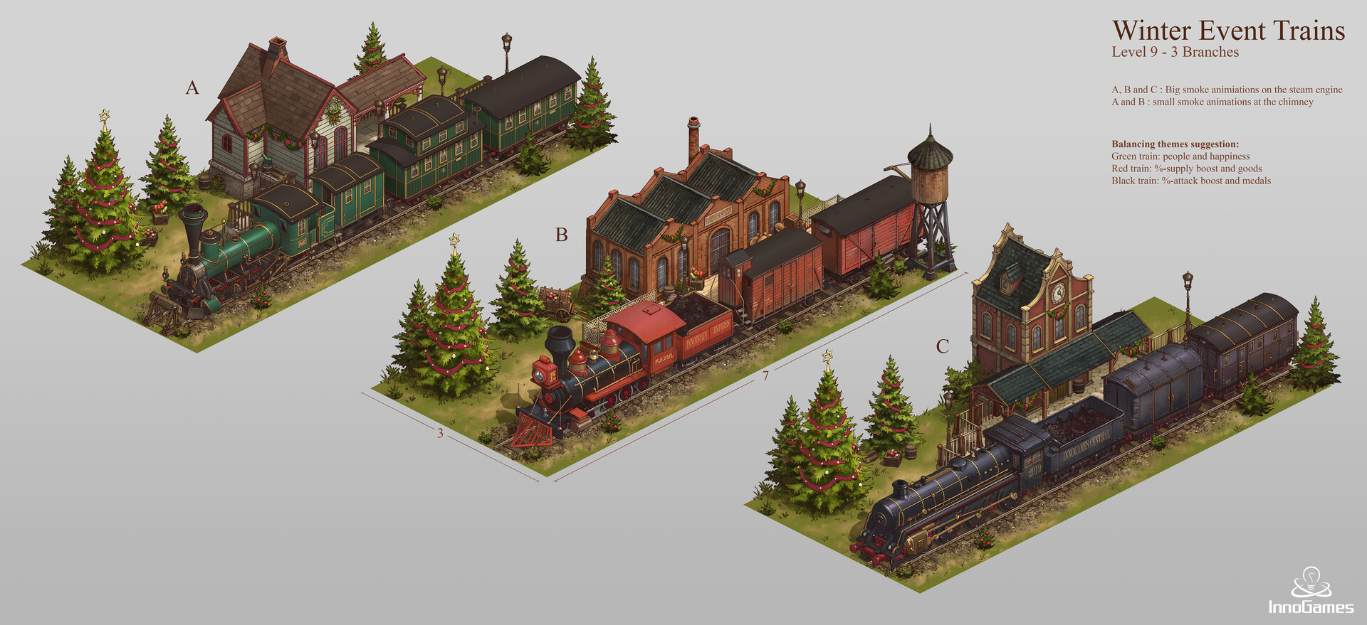 Artstation Forge Of Empires Wintertrains Manuel Vormwald