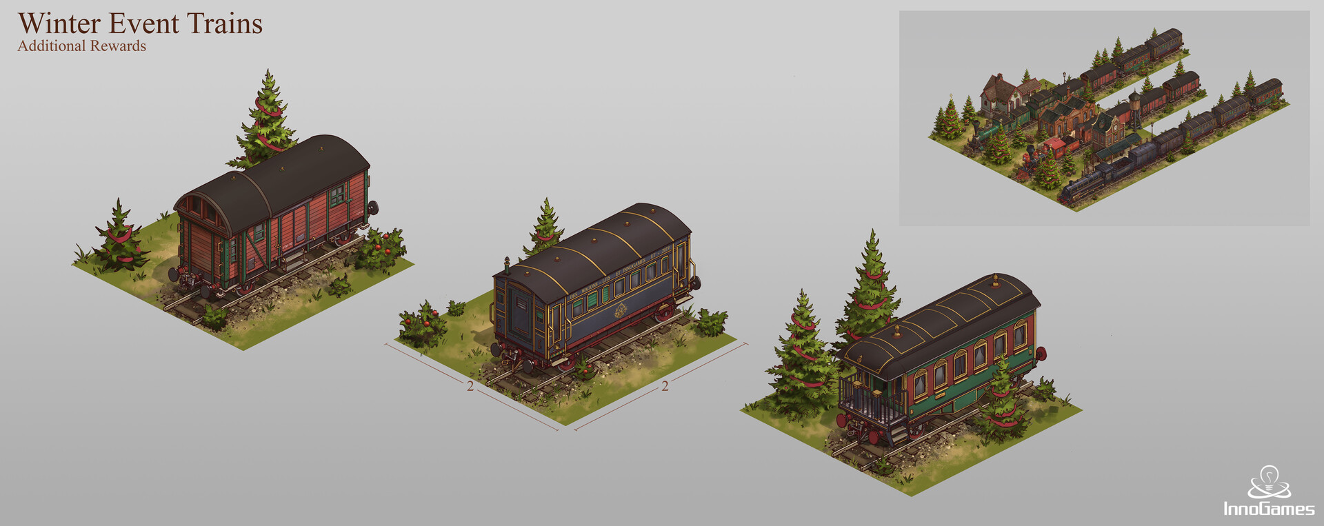 Artstation Forge Of Empires Wintertrains Manuel Vormwald