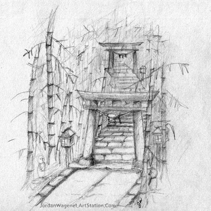 Jordan Wagenet Shinto Shrine In Bamboo Forest