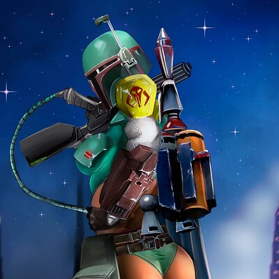 Fernando neves rocha boba fett version 2 by killbiro dctijhs fullview