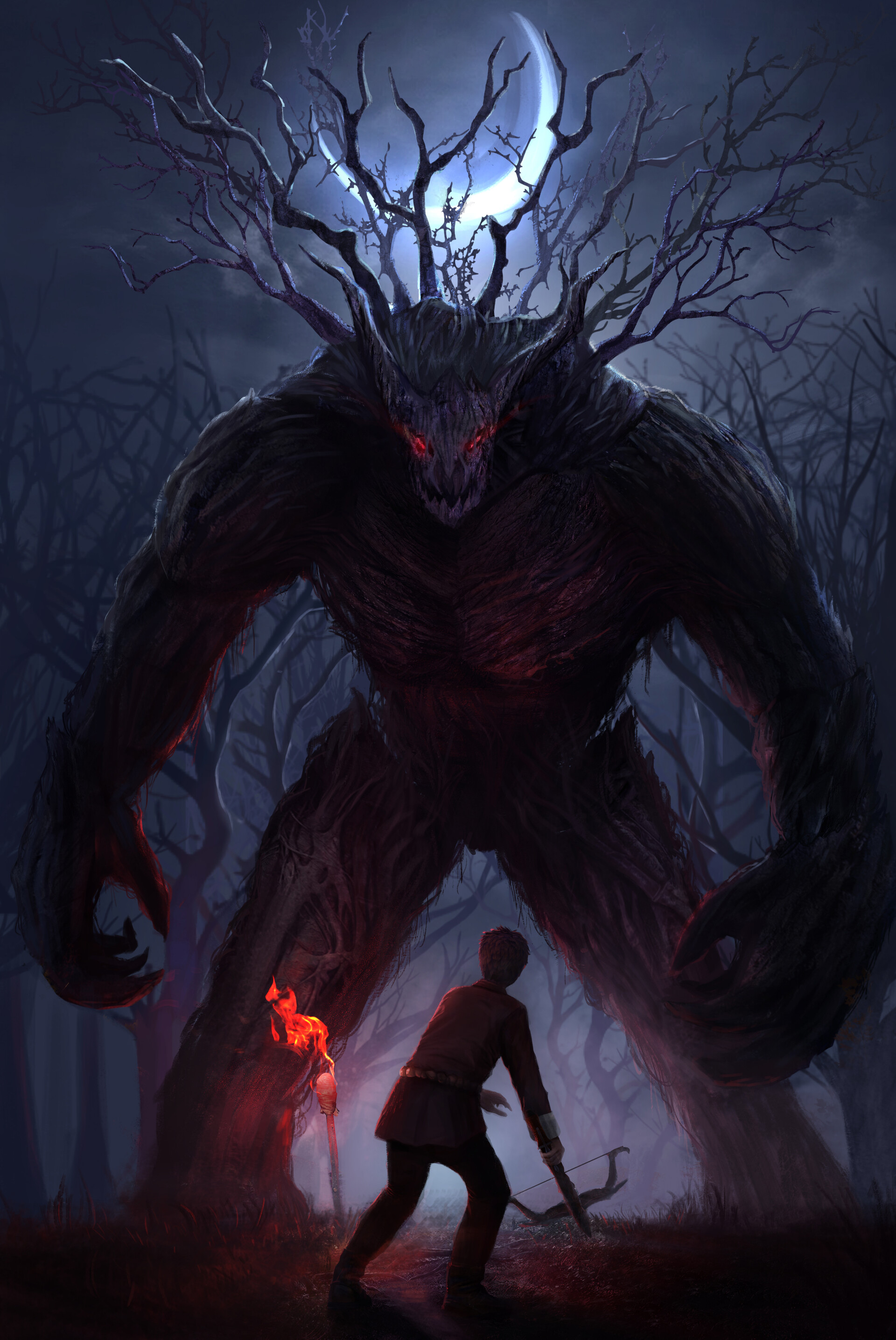 ArtStation The Demon tree awakens