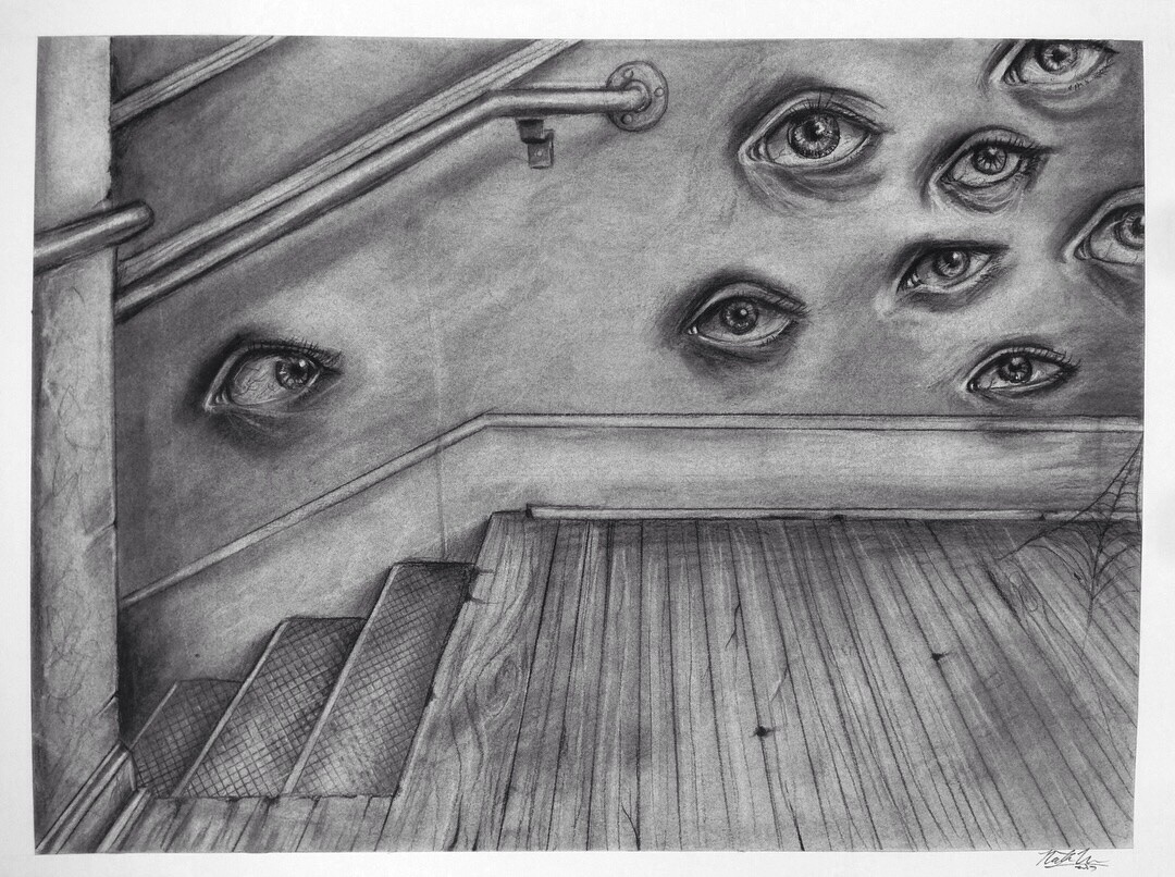 “Somebody’s Eyes” - charcoal
