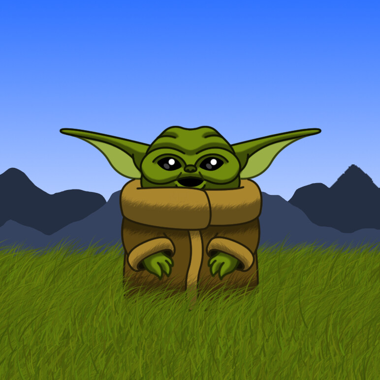 Artstation Baby Yoda Fan Art Bruno Rodds
