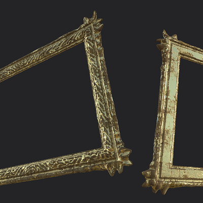 Victorian Painting Frames [game ready, for VR horror game]