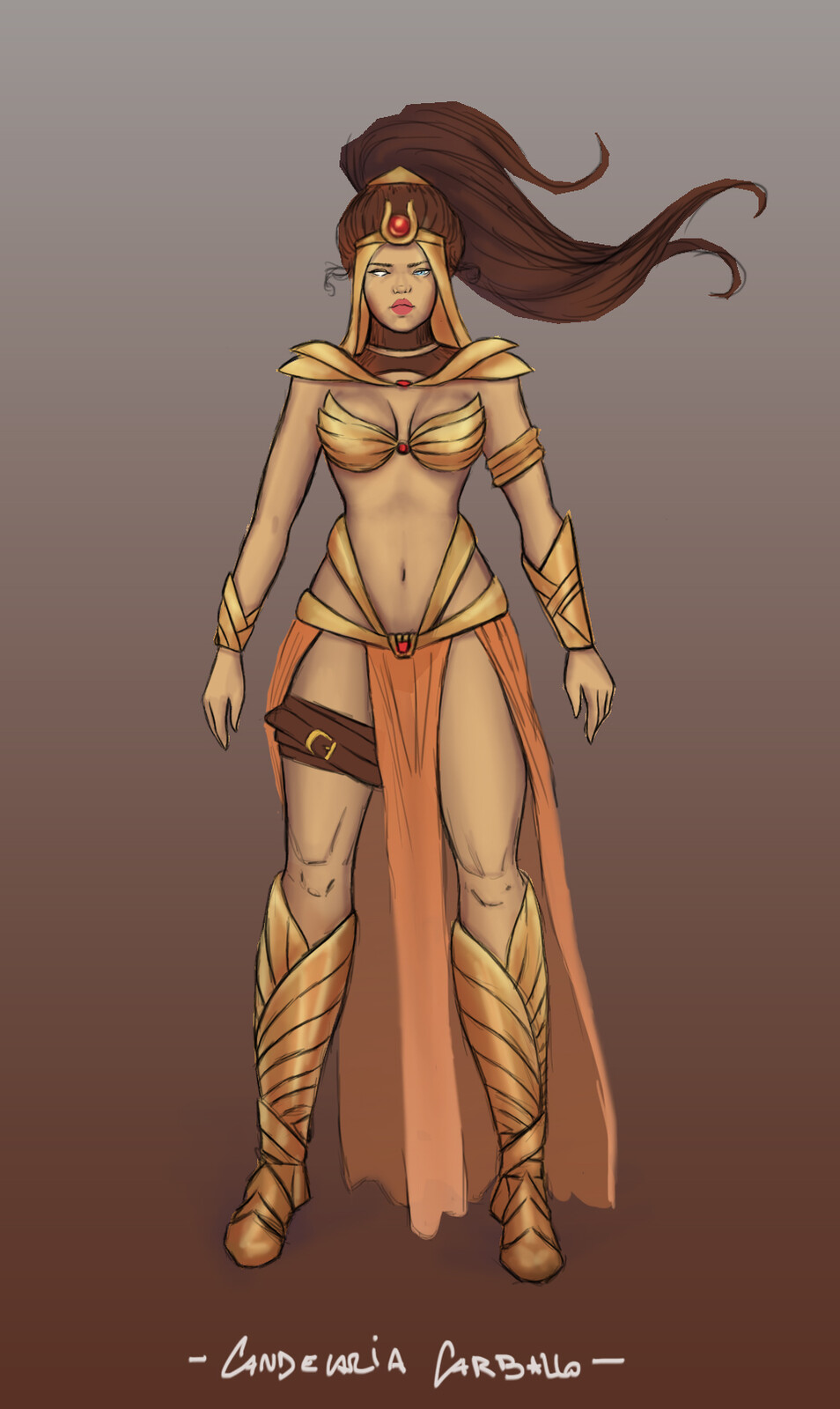 Kira - Character Sheet Study - on process