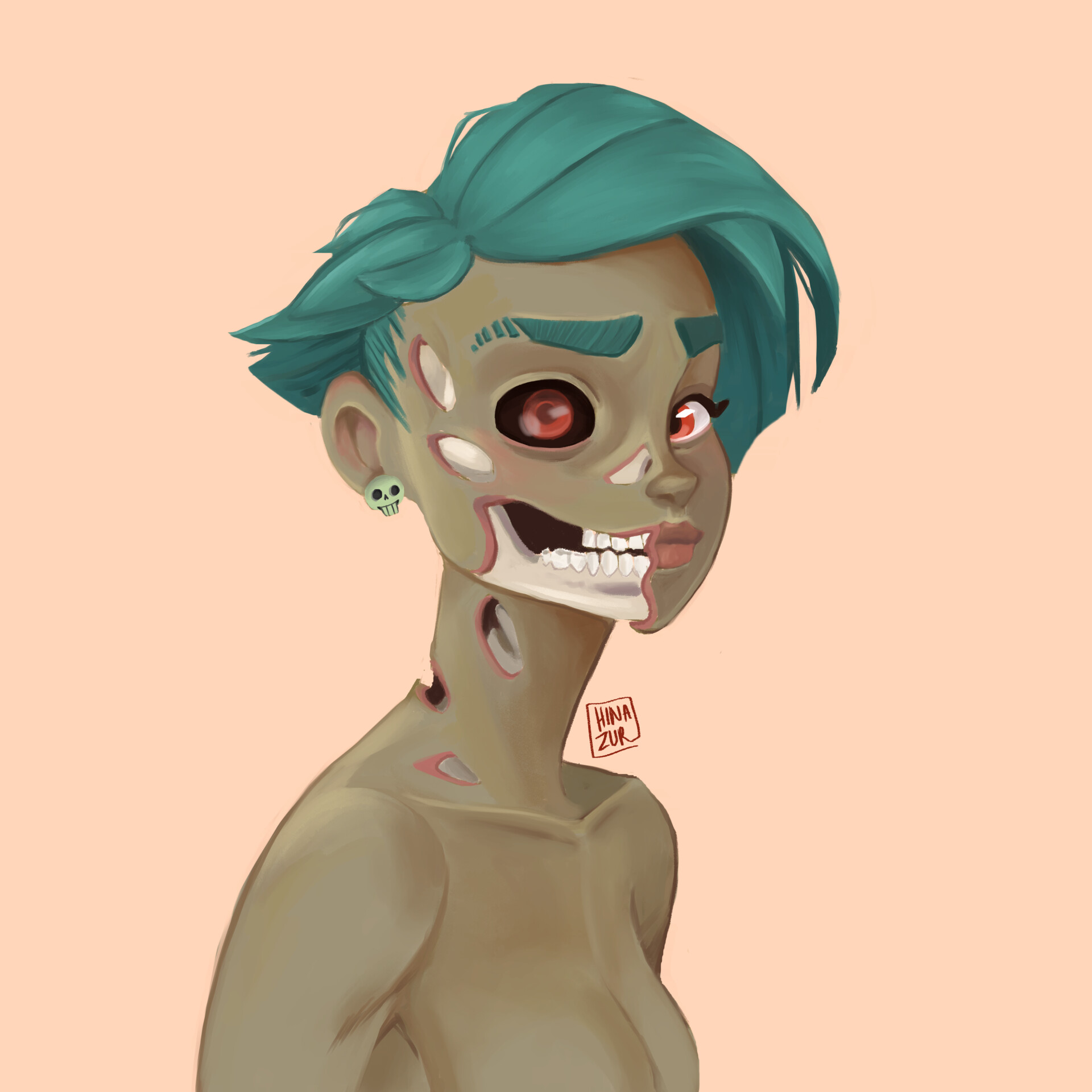 Gabrielle Branche Draw It In Your Style Zombie Girl