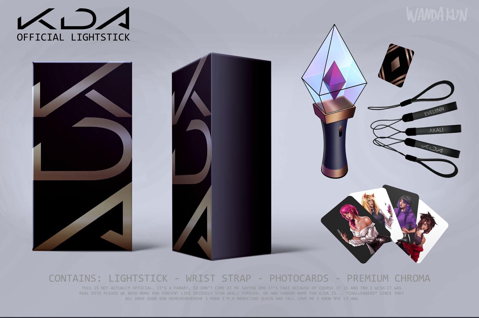 Artstation Kda Not Official Lightstick Fanart Concept Carmen Carballo Wandakun