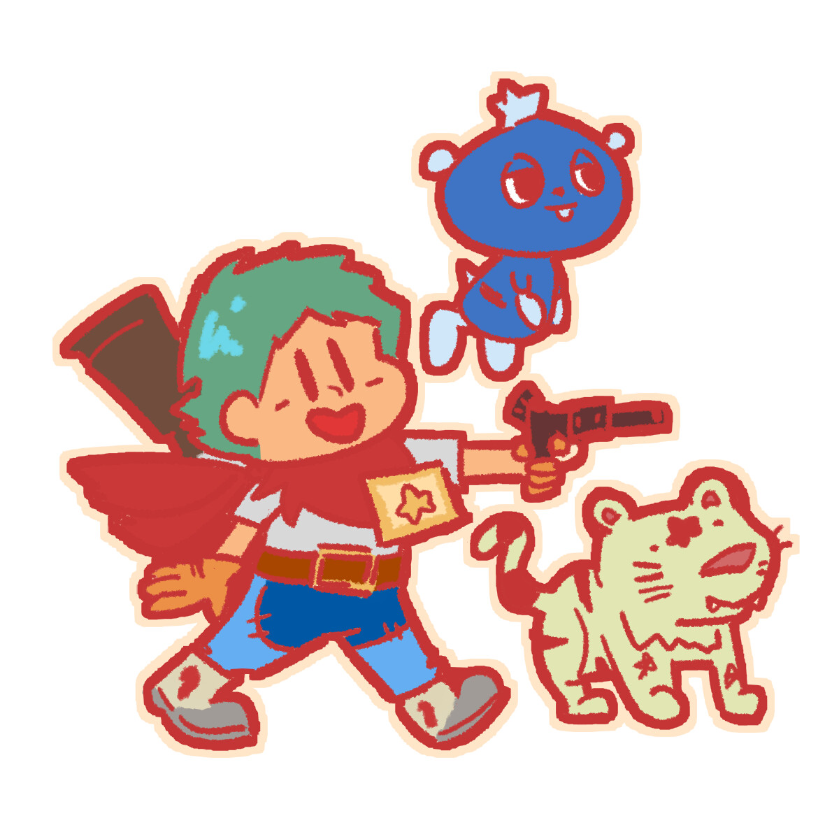 Flat colours