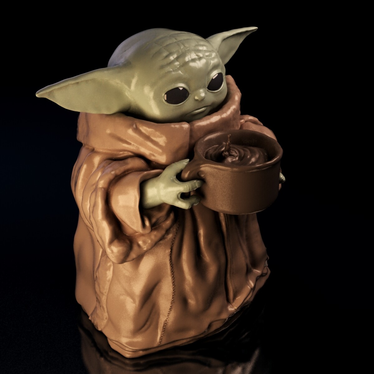 Artstation Baby Yoda For 3d Print Download It Now Josue Hernandez