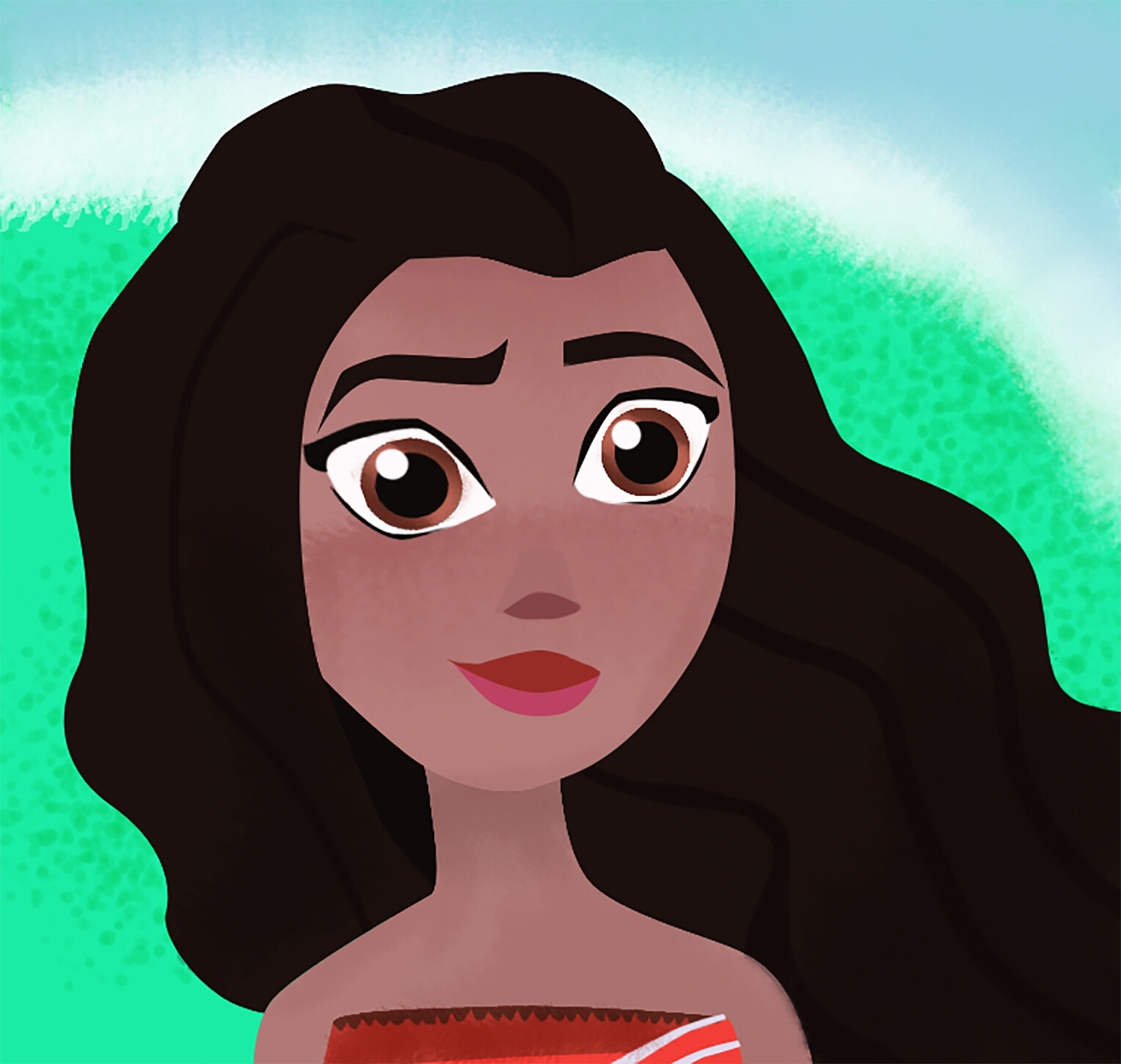 Jose Raso Alvarez - Moana in Tangled series style