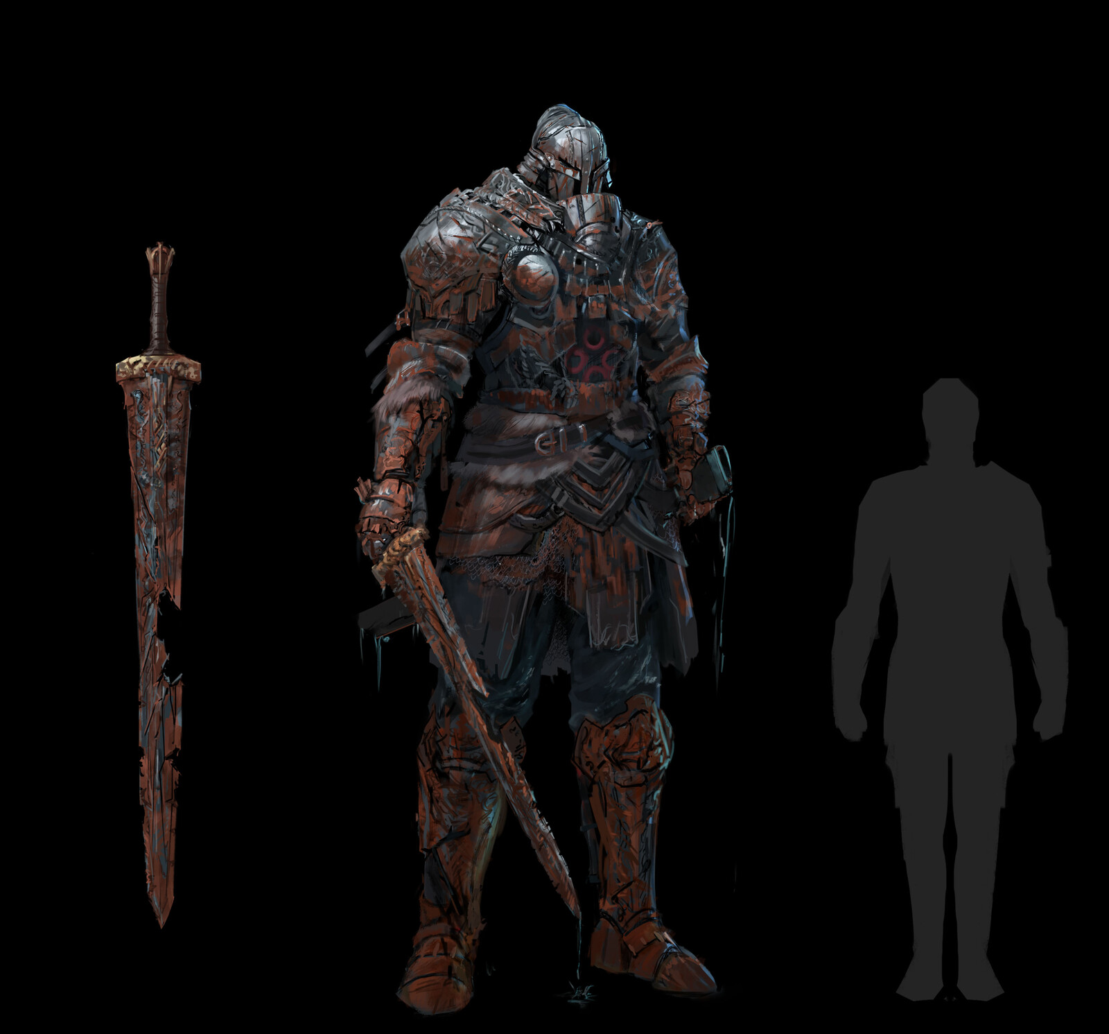 sword detail, player scale