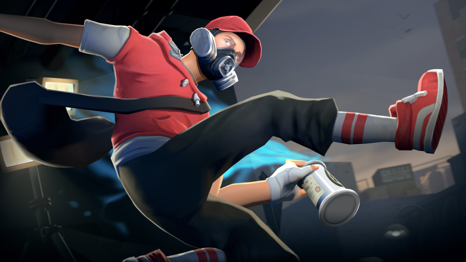 Painted in Blood (TF2 scout set) .