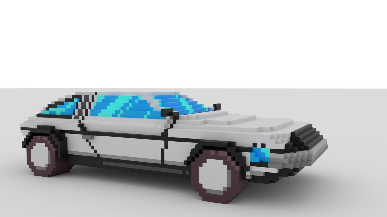 Voxel car made by JD Bethell